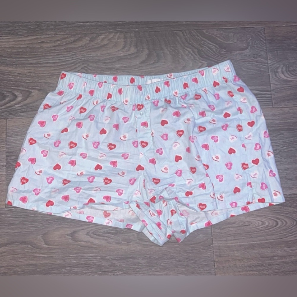 Colsie Heart Pattern Women's Pajama Shorts